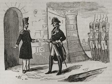 French occupation of Montjuich Citadel, Barcelona, Spain, February 29, 1808, (1851).  Creator: Unknown.