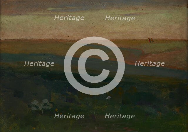 Green Steppe in the Ukraine, 1904. Creator: Jan Stanislawski.