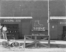 Shoeshine stand, Southeastern U.S., 1936. Creator: Walker Evans.