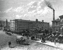 The mill at Saltaire, c1880. Artist: Unknown