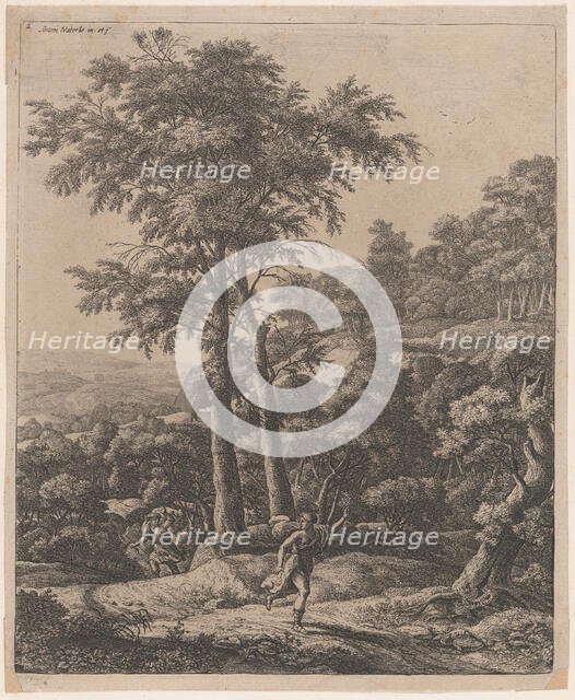 Apollo and Daphne, 17th century. Creator: Anthonie Waterloo.