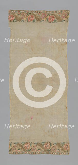 Towel or Napkin, Turkey, 19th century. Creator: Unknown.