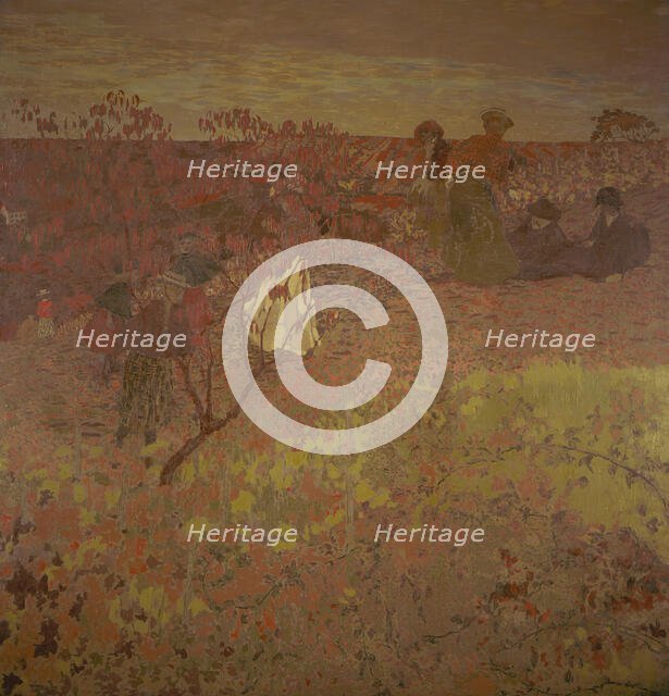 Walking in the Vineyard, between c1897 and c1899. Creator: Edouard Vuillard.