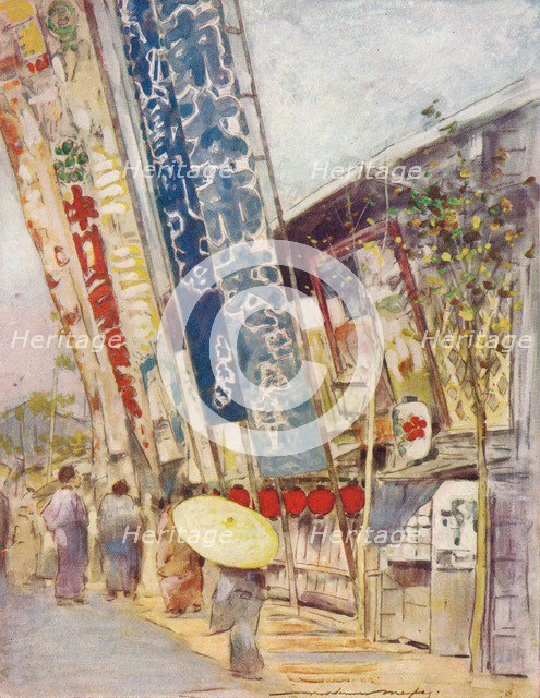 'In Theatre Street', c1887, (1901). Artist: Mortimer L Menpes.