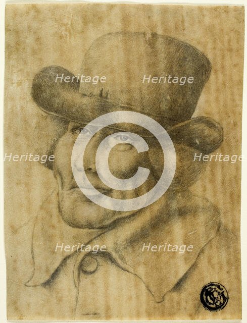 Portrait Bust of an Old Man Wearing Hat and Overcoat, n.d. Creator: Jean-Jacques de Boissieu.