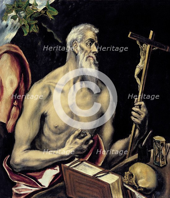 The Repentant Saint Jerome. Artist: El Greco, Dominico (1541-1614)