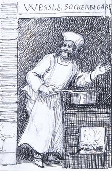 "Wessle, sugar baker". Vaxholm, 1874. Creator: Fritz von Dardel.