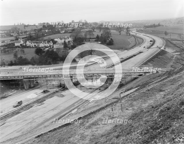 M6 Motorway, Swynnerton, Stafford, Staffordshire, 28/11/1962. Creator: John Laing plc.