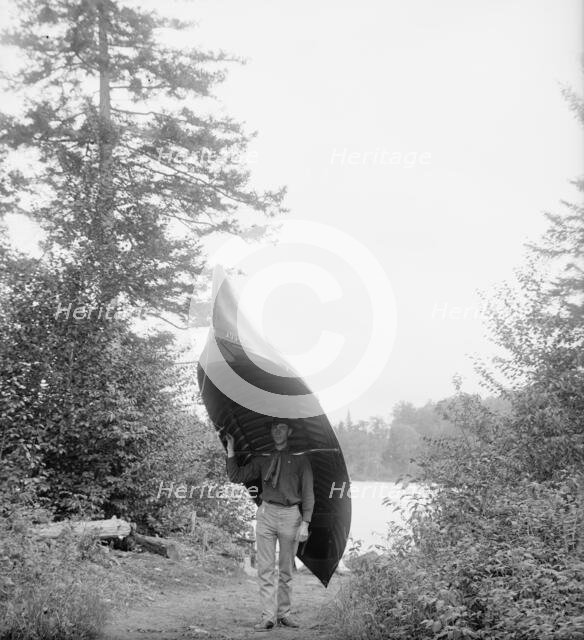 Adirondack carry, Adirondacks, N.Y., between 1900 and 1910. Creator: Unknown.