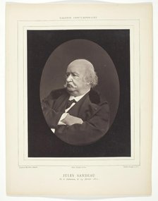 Jules Sandeau, [French writer], c. 1880. Creator: Goupil and Co.