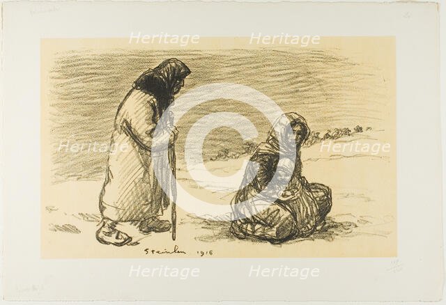 Serbian Cavalry, First Episode, 1916. Creator: Theophile Alexandre Steinlen.