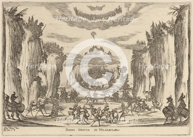 Scena Grotto d'Vulcano, 1637. Creator: Stefano della Bella.