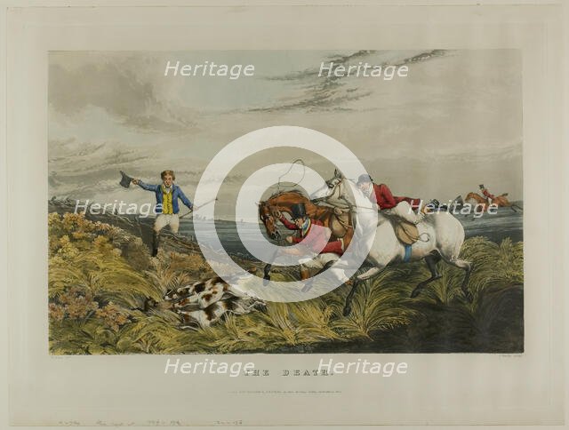 The Death, from Fox Hunting, 1828. Creator: Charles Bentley.