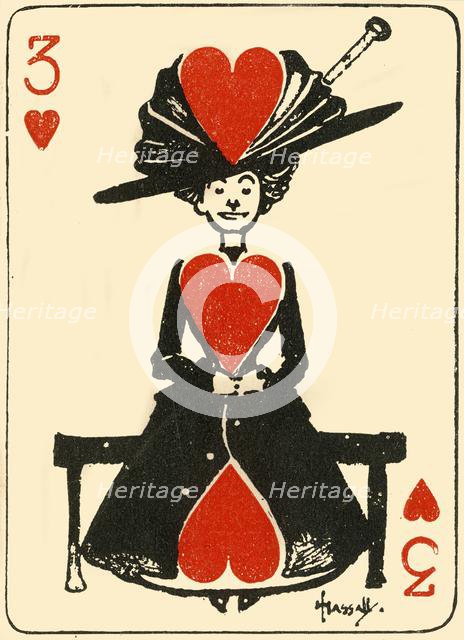 "The waiting virgin", from the three of hearts', 1910. Creator: John Hassall.