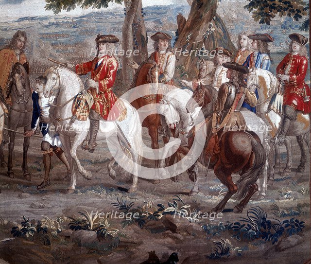 John Churchill, Duke of Marlborough (1650-1722) English soldier, at Battle of Blenheim, 1704. Artist: Unknown