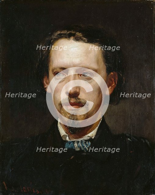 Portrait of Heinrich Anton Heger (1832-1888), 1861. Creator: Marées, Hans von (1837-1887).