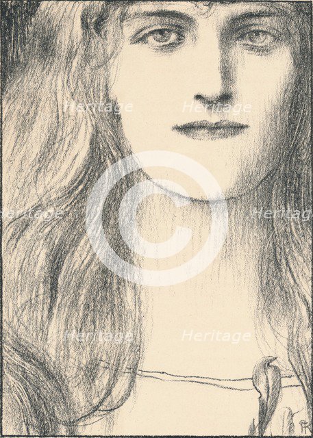 Une tete de face, 1898. Artist: Fernand Khnopff