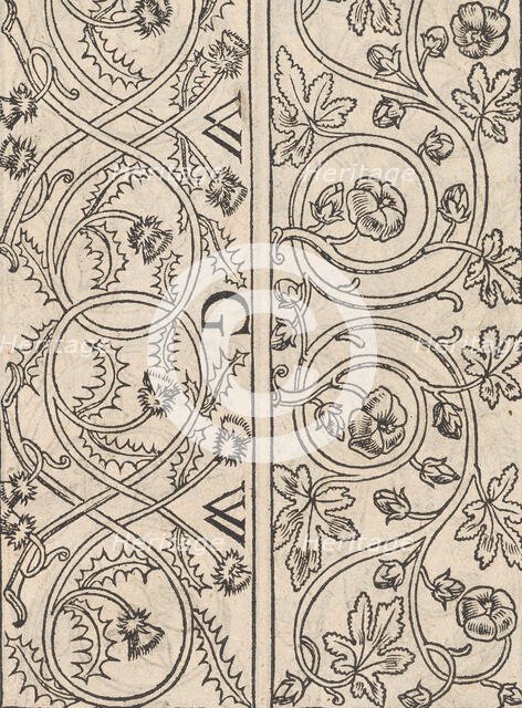 Page from Ein new kunstlich Modelbuch...(Page 17r), 1544., 1544. Creator: Peter Quentel.