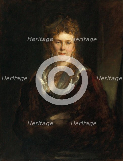 Portrait of Countess Elisabeth zu Sayn-Wittgenstein-Sayn (1845-1883), 1872. Creator: Lenbach, Franz, von (1836-1904).