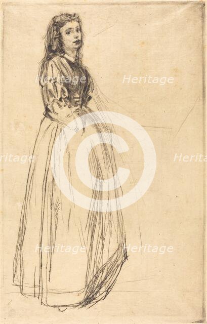 Fumette, Standing, 1859. Creator: James Abbott McNeill Whistler.