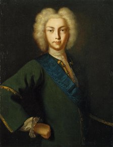 Portrait of the Tsar Peter II of Russia (1715-1730), 18th century. Artist: Anonymous  