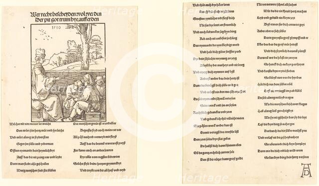 The School Teacher, 1510. Creator: Albrecht Durer.