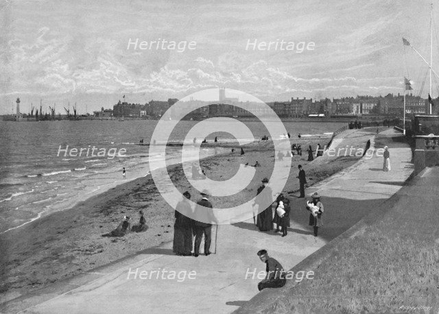 'Margate, from Royal Crescent', c1896. Artist: Chester Vaughan.