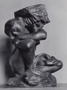 The Fallen Caryatid Carrying Her Stone, Modeled 1881-82, cast 1902/24. Creator: Auguste Rodin.