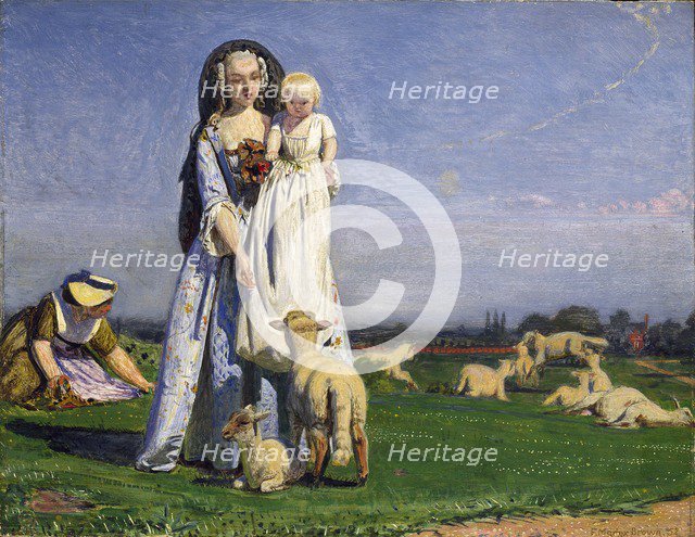 The pretty Baa-Lambs, 1852. Artist: Ford Madox Brown.