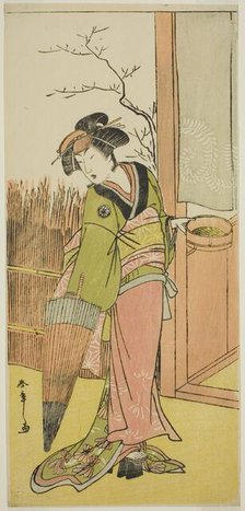 The Actor Segawa Kikunojo III in an Unidentified Role, Japan, c. 1776. Creator: Shunsho.