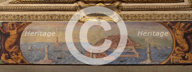 View of Livorno, 1557-1558. Artist: Vasari, Giorgio (1511-1574)