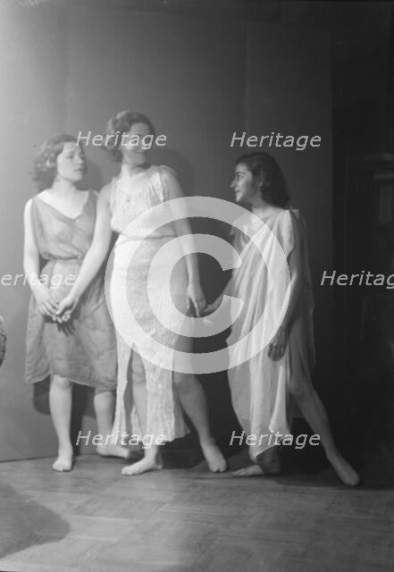 Irma Duncan dancers, 1933 Apr. 24. Creator: Arnold Genthe.