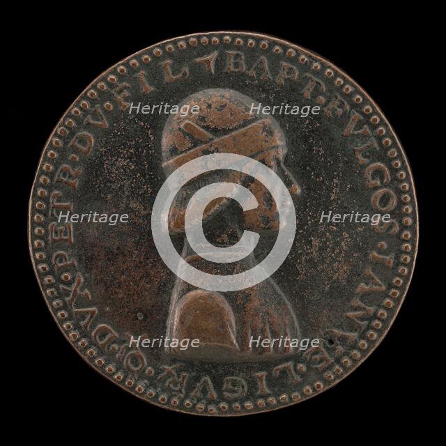 Battista II di Campofregoso, Doge of Genoa 1478-1483 [obverse]. Creator: Battista d'Elia da Genova.