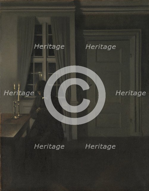 The Collector of Coins. Artist: Hammershøi, Vilhelm (1864-1916)