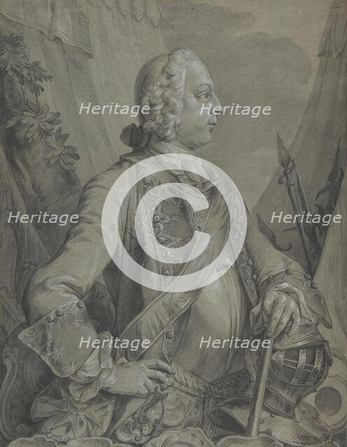 Portrait of the Emperor Joseph II as Military Commander, early to mid-18th century. Creator: Johann Wolfgang Baumgartner.