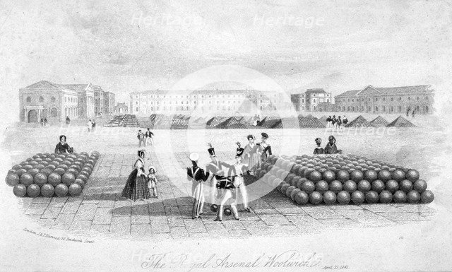 Royal Arsenal, Woolwich, Kent, 1841. Artist: Anon