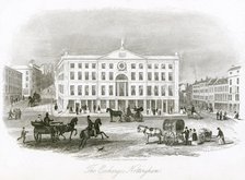 The Exchange, looking east, Nottingham, Nottinghamshire, 1845. Artist: Newman & Co