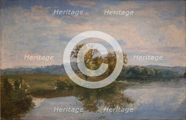 A View of Lake Vejl near Silkeborg, Jutland, 1843. Creator: Dankvart Dreyer.