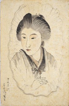 Self-portrait at the Age of 16, 1891. Creator: Shoen, Uemura (1875-1949).