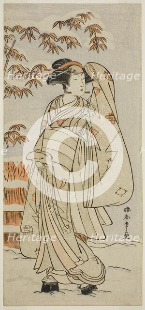 The Actor Segawa Kikunojo III in an Unidentified Role, Japan, c. 1775. Creator: Shunsho.