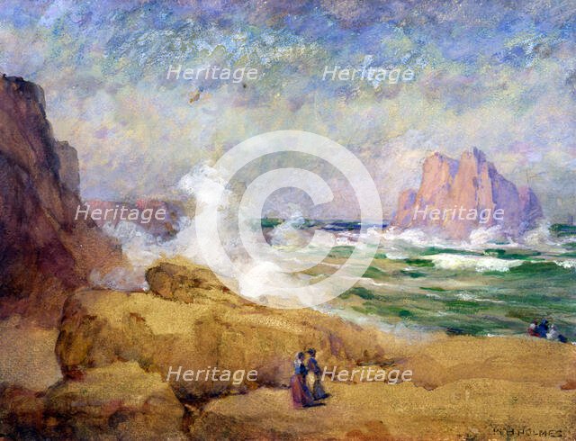 On the Coast of California, n.d. Creator: William Henry Holmes.