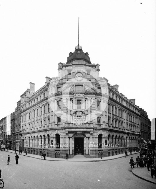 London and South Western Bank, corner of Gracechurch and Fenchurch Streets, London, 1912. Artist: Bedford Lemere and Company