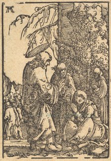 Christ Taking Leave of His Mother, from The Fall and Salvation of Mankind Through the ..., ca. 1513. Creator: Albrecht Altdorfer.