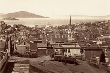 San Francisco, from California and Powell Street, 1864, printed ca. 1876. Creator: Carleton Emmons Watkins.
