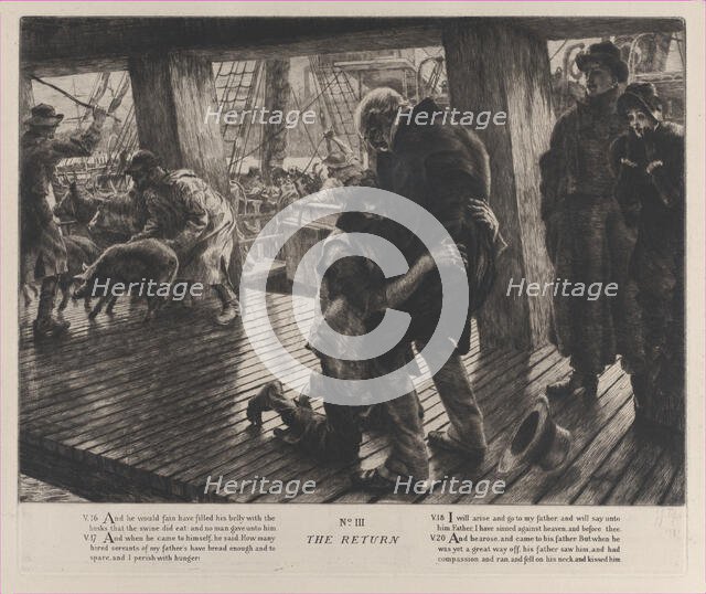 The Parable of the Prodigal Son, No. III: The Return, 1882. Creator: James Tissot.