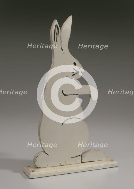 Decorative bunny from the porch of the Powell family vacation cottage, mid 20th century. Creator: Unknown.