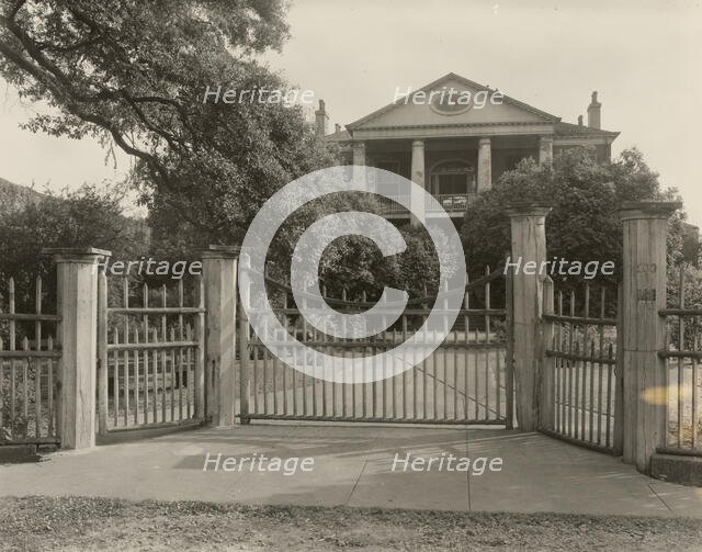 Rosalie, Natchez, Adams County, Mississippi, 1938. Creator: Frances Benjamin Johnston.