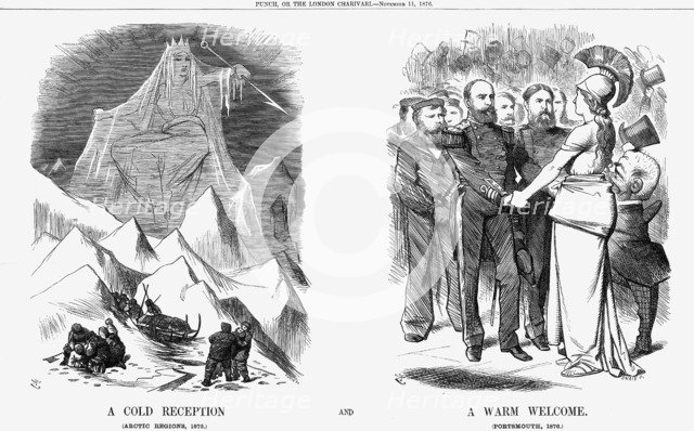 'A Cold Reception and A Warm Welcome', 1876. Artist: Joseph Swain