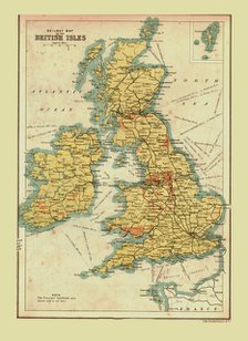 Railway Map of the British Isles, 1902. Creator: Unknown.