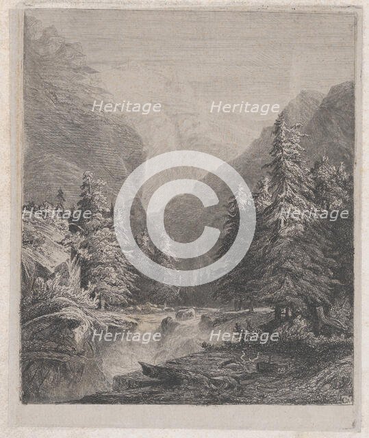 Landscape, 19th century. Creator: Alexandre Calame.